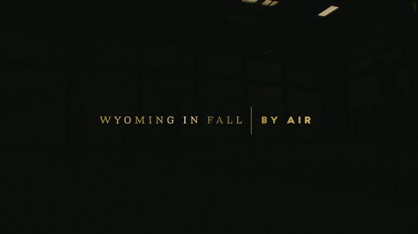Wyoming in Fall By Air