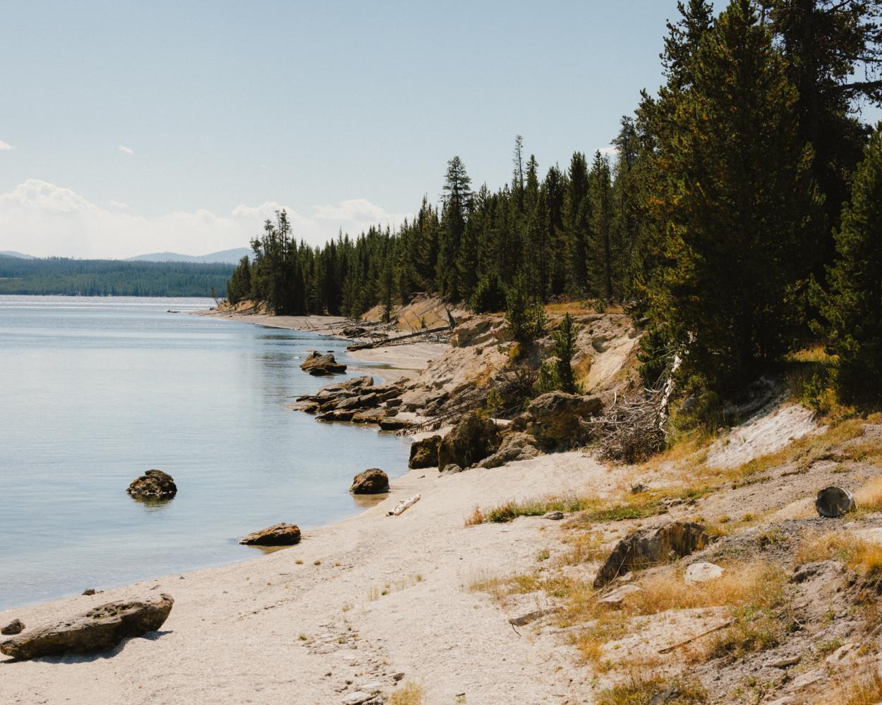 a Rocky Lakeside 