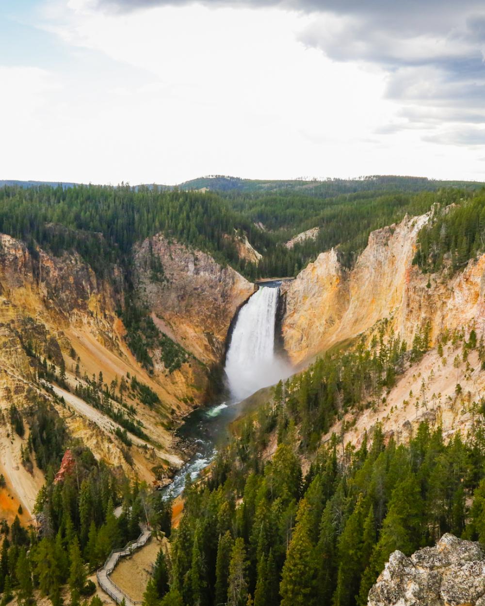 Yellowstone National Park Waterfall