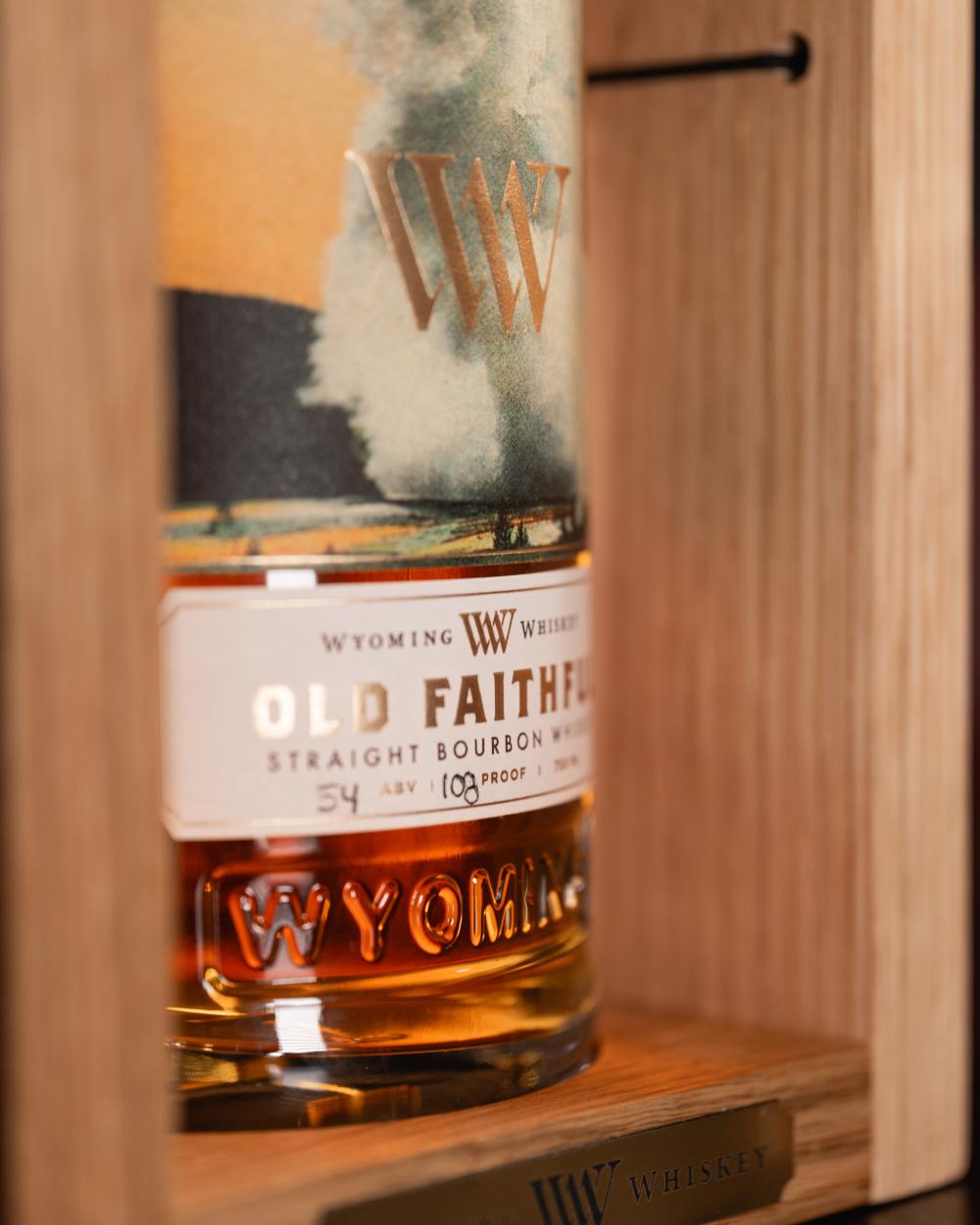 Close up of bottle label