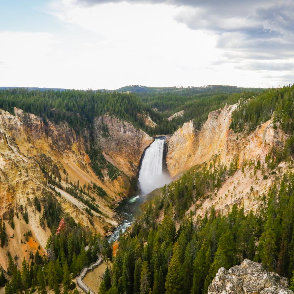 Yellowstone National Park Waterfall